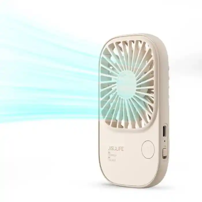 JISULIFE FA49 Rechargeable Super-Thin Handheld Mini Fan 2000mAh with 3 Speeds